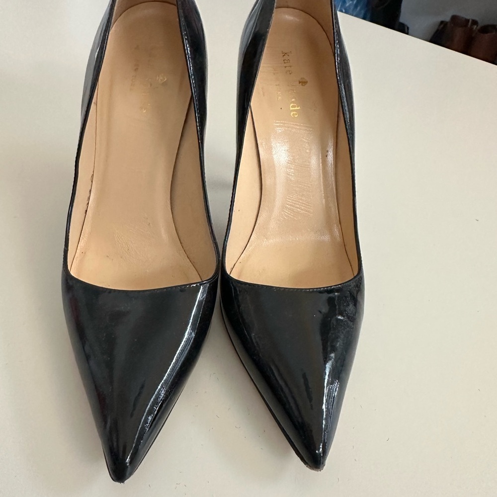 Kate Spade Glossy Black Heels